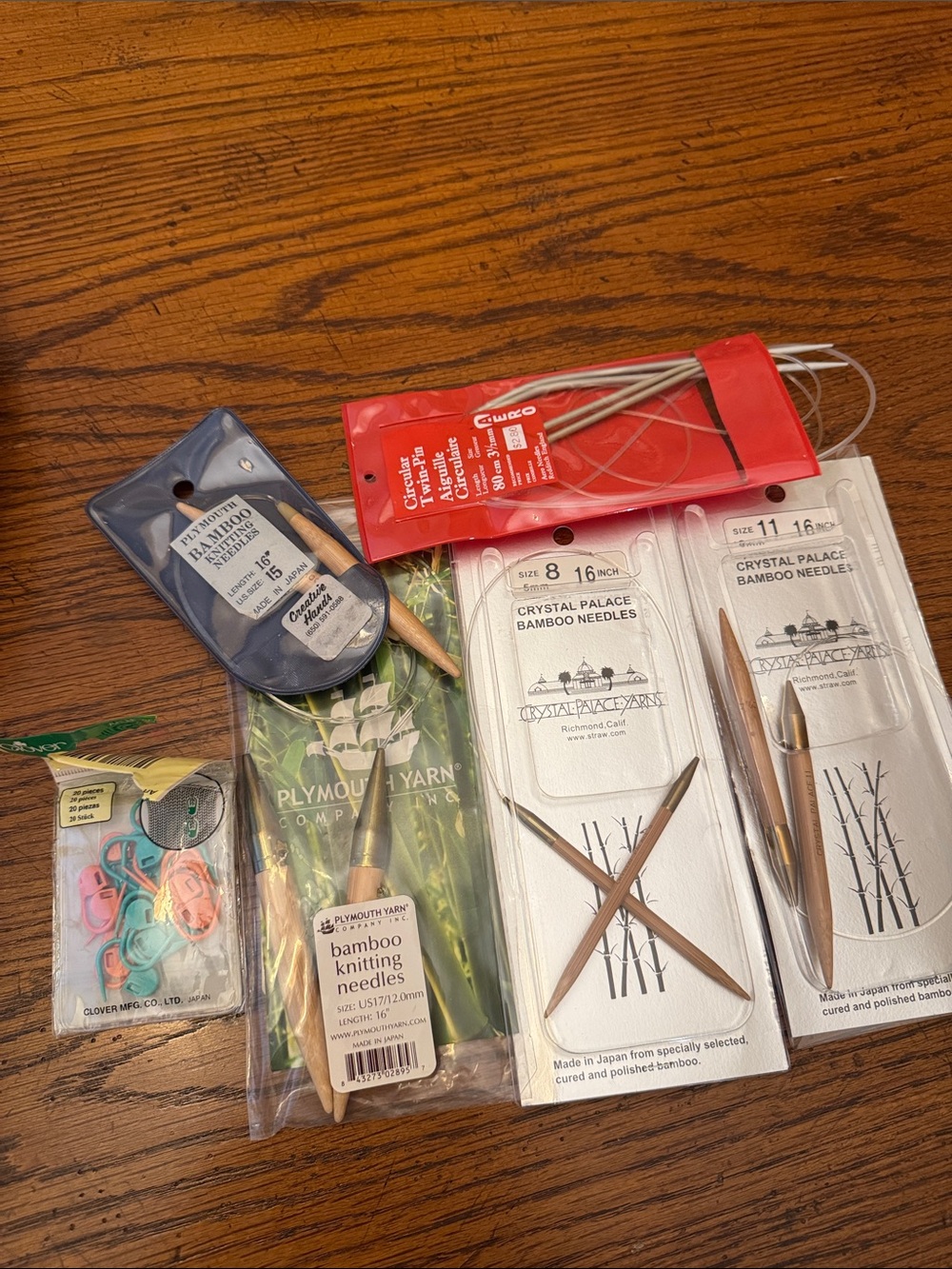 Set of 5 misc knitting needles